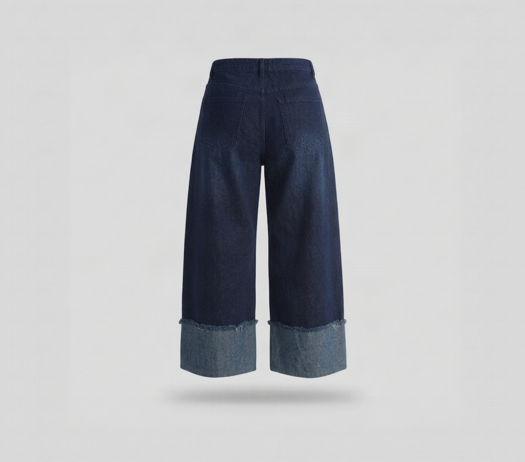 Half & Half Indigo Jeans