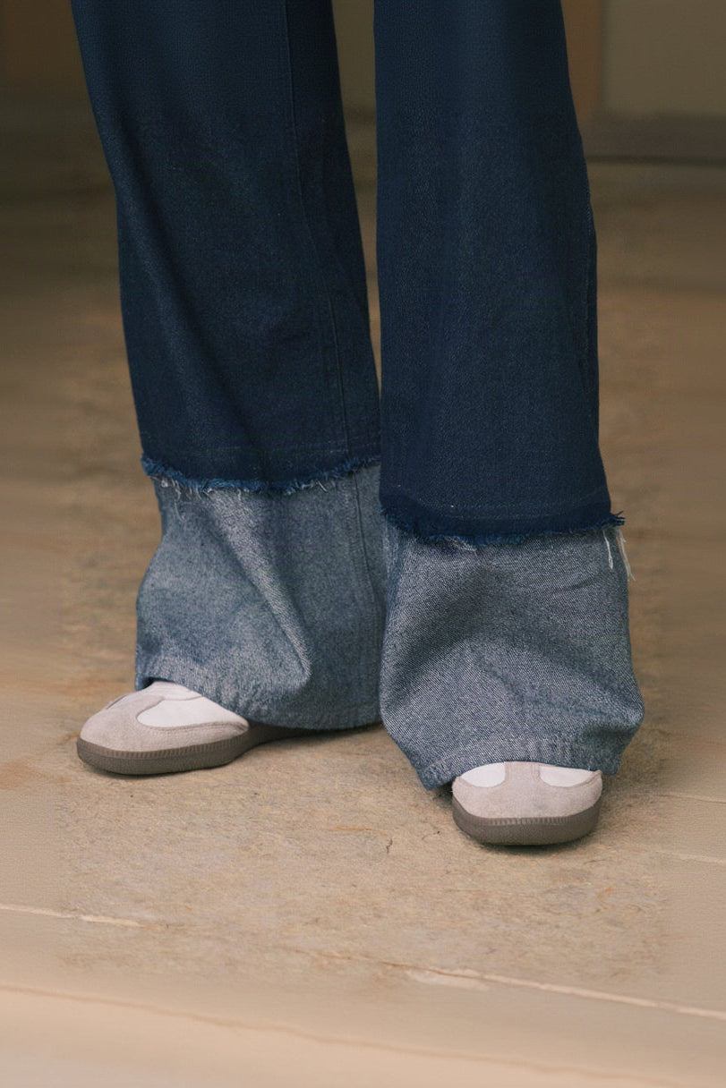 Half & Half Indigo Jeans